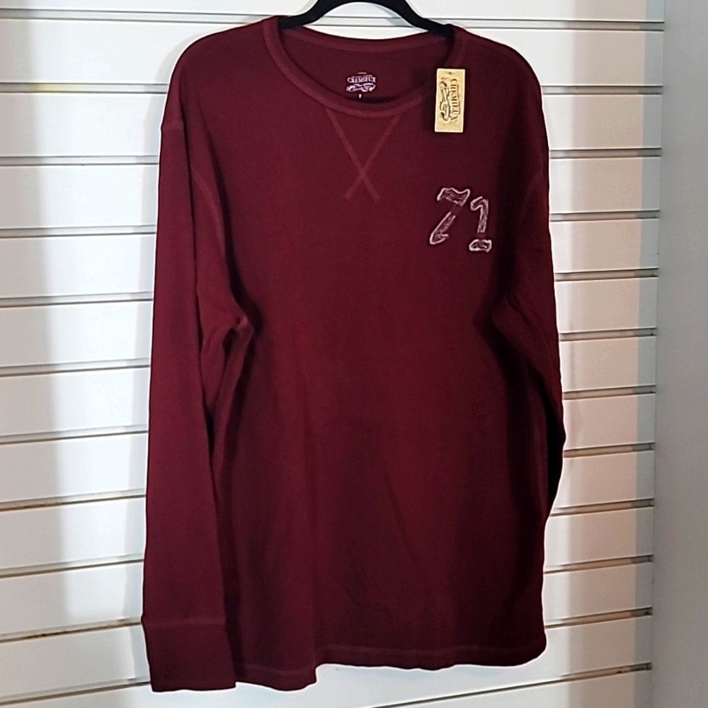 Daniel Cremieux Large T- Shirt  100%  Cotton Burgundy With 71 On FrontNew ,Good